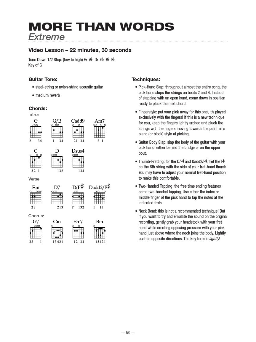 Teach Yourself To Play Guitar Songs: More Than Words And 9 More Acoustic Hits (Book/Online Media) (Includes Online Access Code)