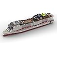 WOWOBONTOY Cruise Ship Building Block Set, MOC MSC -fisrt-Grandiosa Large Cruise Ship Collectible Display Set for Adults, Construction Model for Military Enthusiasts, Compatible with 10294 (3328 PCS)