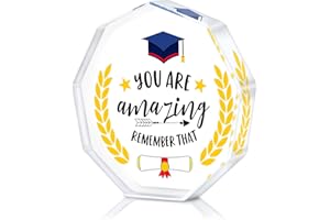 WhatSign 2025 Graduation Gifts Plaque - Acrylic Paperweight Graduation Plaque Class of 2025 Grade Graduation Gifts for Her Him Kids Boys Girls