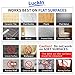 LuckIn Damage Free Hanging Clear Hooks Self Adhesive Tile Hook Heavy Duty 15lb Stick on Wall Hanger Holders, 10pcs