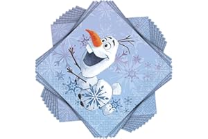 Unique 77301 Frozen Beverage Napkins, 16ct, 5" X 5"