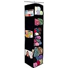 Innovative Home Creations Colonial 4850-BLK 6-Shelf Yarn and Craft Organizer, 48 by 11 by 11-Inch, Black
