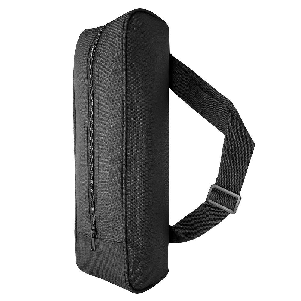Hensych Nylon Material Black Waterproof Storage Bag Portable Shoulder Bag Handbag for Monopod/Photographic Equipment, etc.