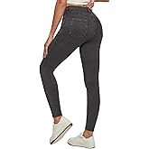 Ewedoos Women Jeans High Waisted Stretchy Skinny Jeans for Women Tummy Control Jeggings Pull on Jeans Leggings with Pockets