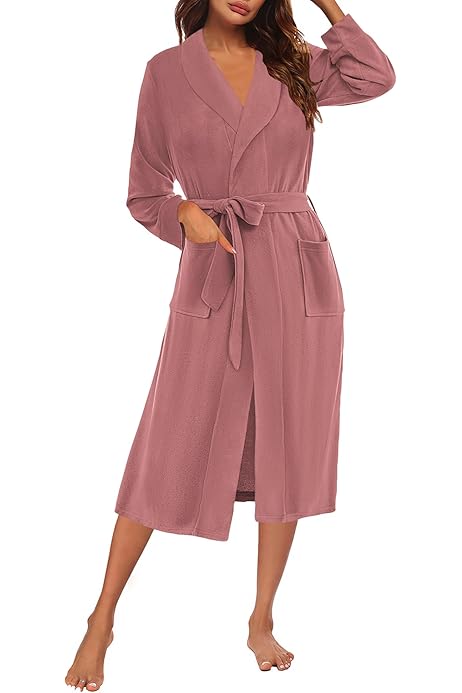 Bathrobe For Women Owl's-Yard Women's Soft Summer Dressing Gown