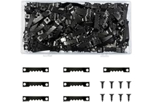 100 Pack Small Sawtooth Picture Hangers with 200 Pieces Screws, Steel Picture Hanging Picture Frames Hangers, Sawtooth Pictur