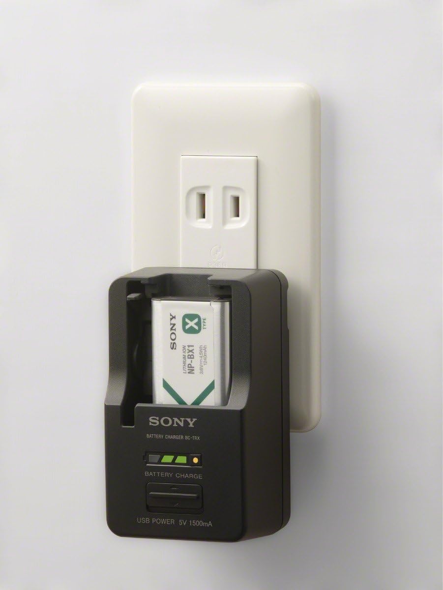 Sony BCTRX Battery Charger for X/G/N/D/T/R and K Series Batteries (Black) : Digital Camera Battery Chargers : Camera & Photo