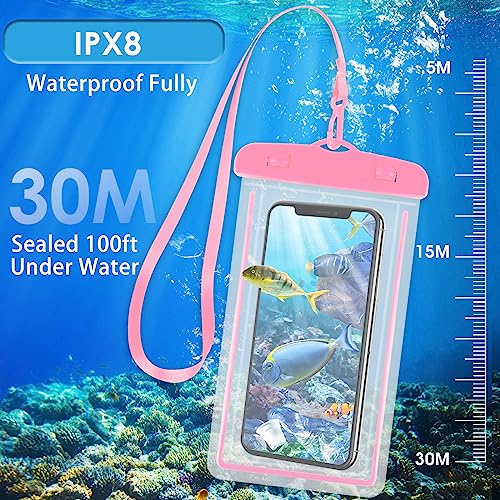 Waterproof Phone Pouch 4Packs Universal Underwater Phone Case Dry Bag
