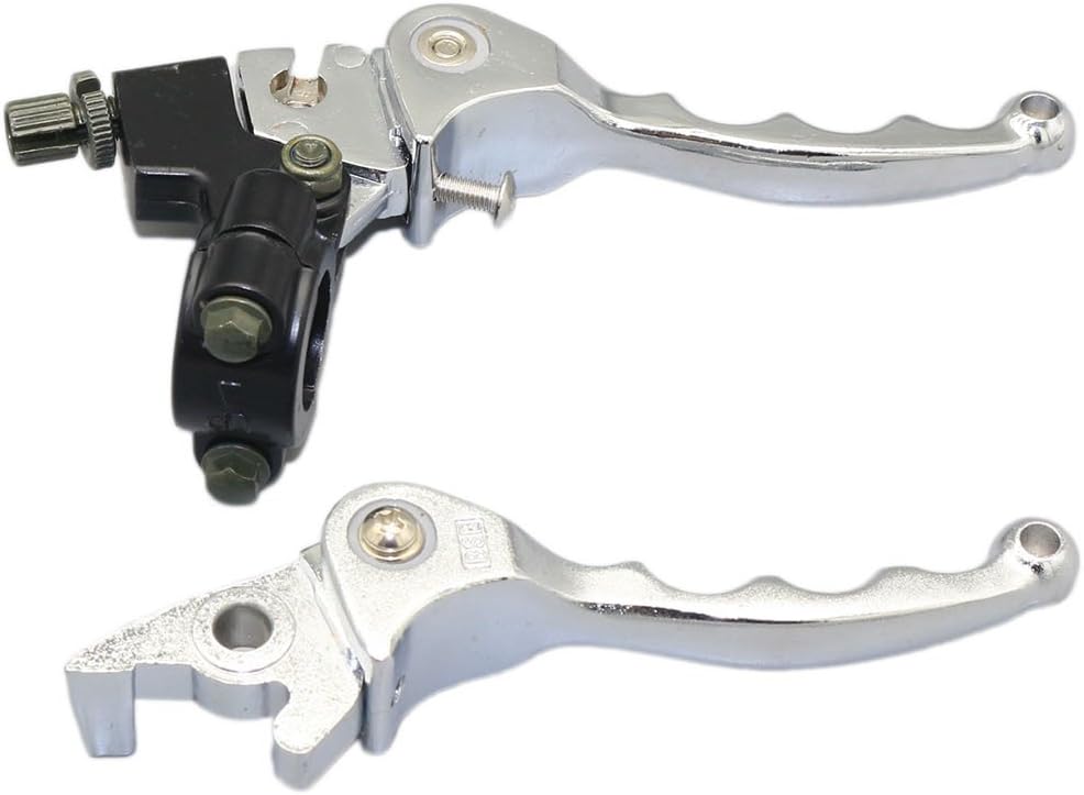 OTOHANS AUTOMOTIVE 7/8" Pit Dirt Bike Chrome Folding Clutch & Brake Levers Set 200cc 140cc 125cc 110cc