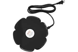 BestFire 250w Bird Bath Heater for Outdoors in Winter, Birdbaths Deicer with Thermostatically Controlled & 6.56 Ft Long Power Cord, Water Heater for Birdbaths, Chicken, Livestock, Tank, Buckets