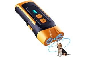Dog Bark Deterrent Devices, Portable Anti Barking Device for Dogs, Dog Training Behavior Aids 50FT Range Safe for Dogs Human,