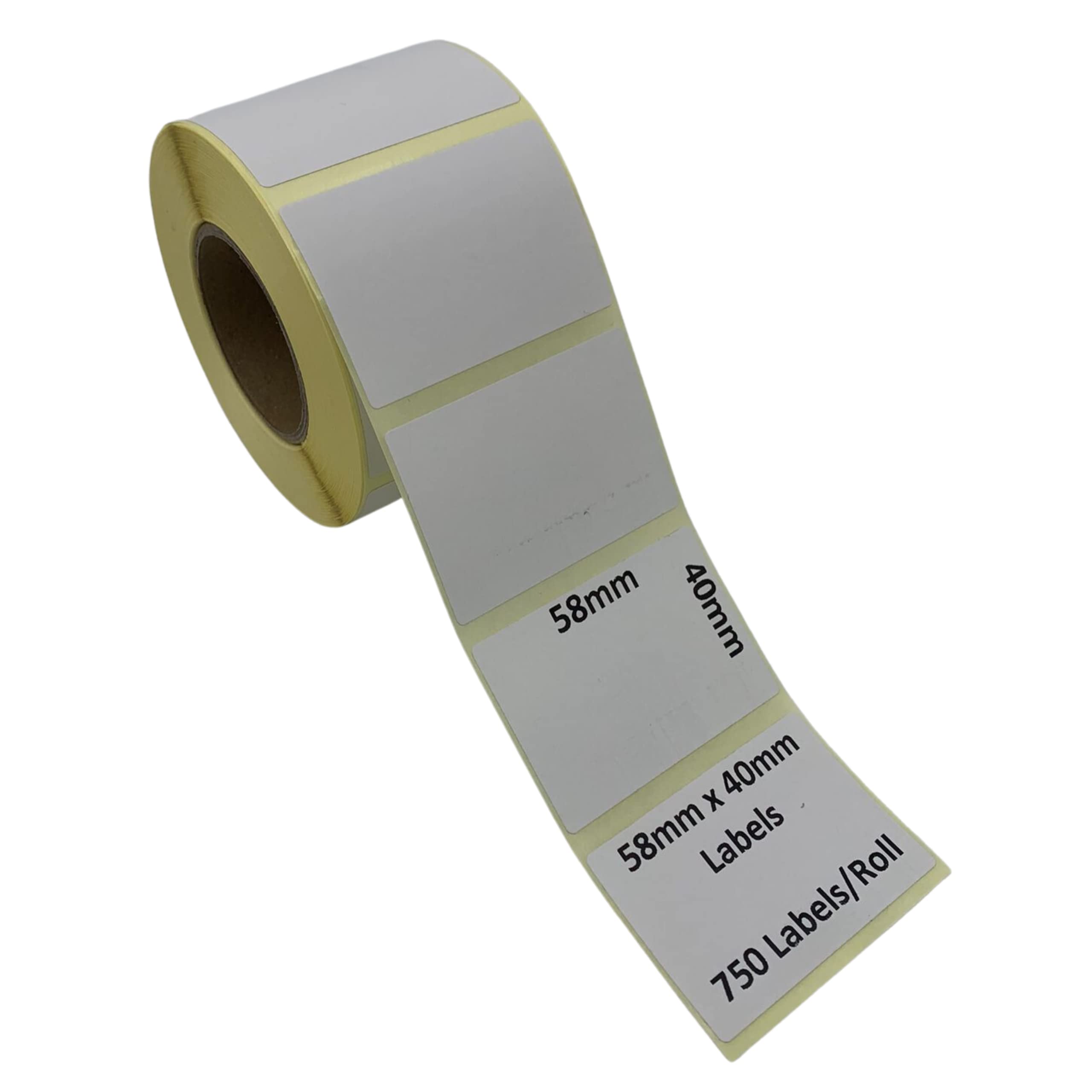 58mm x 40mm Direct Thermal Scale Labels for Zebra, Toshiba, Cas, Dibal, Avery Berkel, 44mm core Meat Cake Shop Butcher Bakery | 750 Labels per roll - Make me a label (8 roll - 6,000 Labels)