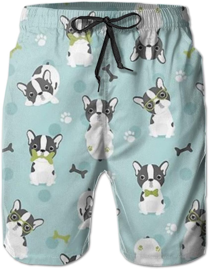 french bulldog swim trunks