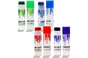 ACHICKLEAD Livestock Identification Marking Crayon, 8PCS High Visibility, Non-toxic Livestock Marking Crayon with Cover for Marking Wet or Dry Animal Fur and Skin, for Cattle sorting, grading, inoculation (8)