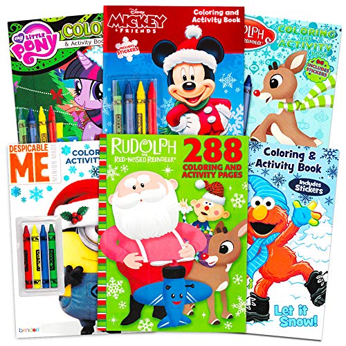 Christmas Coloring Books Super Set for Kids Toddlers (6 Holiday Christmas Activity Books Filled with - //coolthings.us