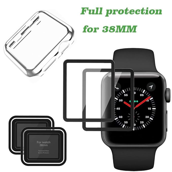 Protector de Pantalla para Apple Watch y Apple iWatch Funda para ...