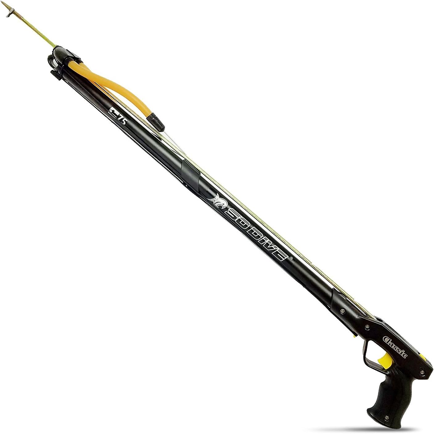 H2O Gear Spearfishing Speargun with Rubber Sling by SO Dive with Band, line & Spear Shaft - 30 Inches
