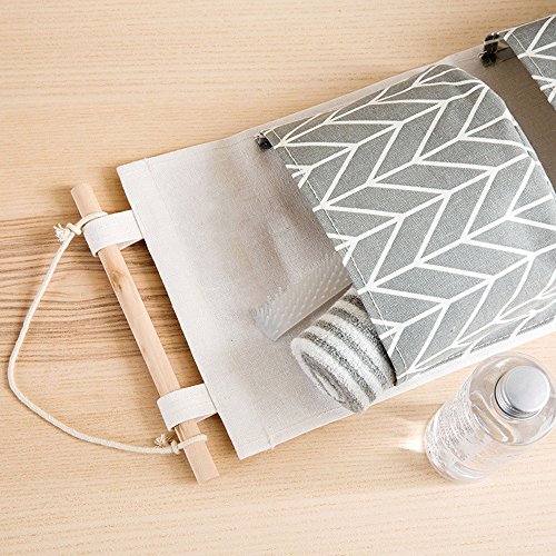 SSYUNO-Home & Garden Household Wall Hanging Storage Bag, 3 Grids Wall Hanging Storage Bag Organizer Toys Container Decor Pocket Pouch - Thumbnail 3