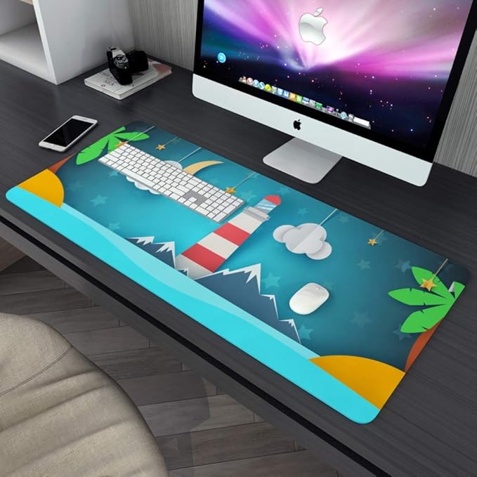 FF&XX Notslip Extended Mouse Mat,large Waterproof Keyboard Pad Mouse