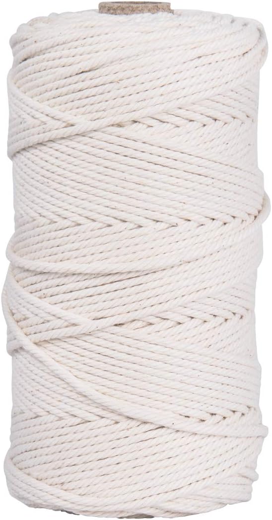 Rayher Poly-Cotton Crochet Thread, Yarn for Craft Floristry and Decorations, Macrame Cord with a Diameter of 3.7mm, 500g - Image 3