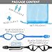 COOLOO Swim Goggles Men, 2 Pack Swimming Goggles for Women Kids Adult Anti-Fog,Black & Blue