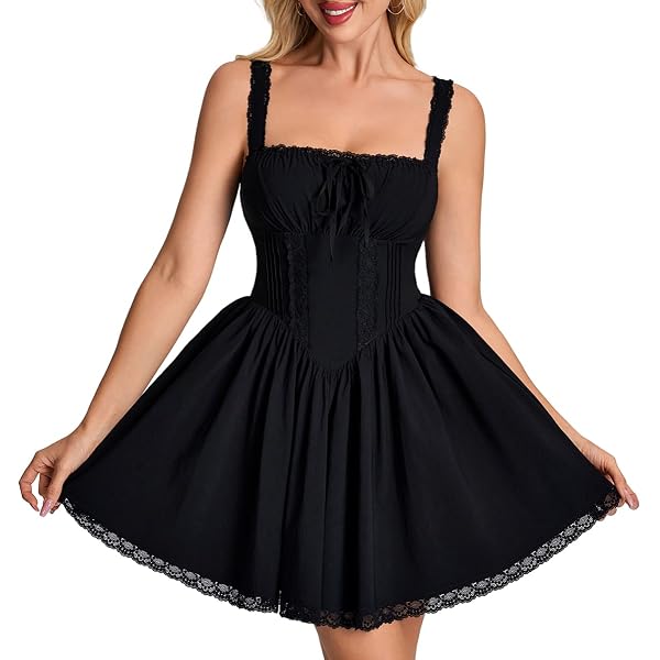 Amazon.com: CCSKIRS Satin Corset Ruffle Short Prom Dress for Teens Ruffles  A-line for Black Size 0 : Clothing, Shoes & Jewelry