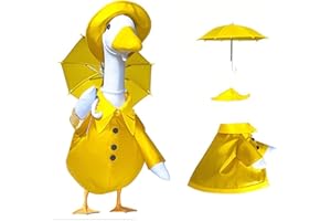 Asixxsix Porch Goose Outfits, 17 Inch Lawn Goose Statue Clothes Costume, Garden Clothes for Gaggleville Porch, for Patio Yard