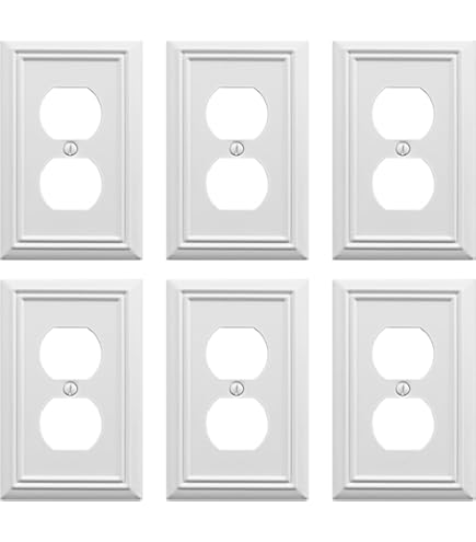thumbnail image 2 of Monarch Abode Architectural Toggle Switch Plate - 1-Gang Classic White Wall Plate Cover 2 of 14