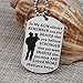 Best Gifts for Son to My Son Dog Tag Necklace Personalized Father Son Pendant Father to Son Gift (to My Son Necklace)