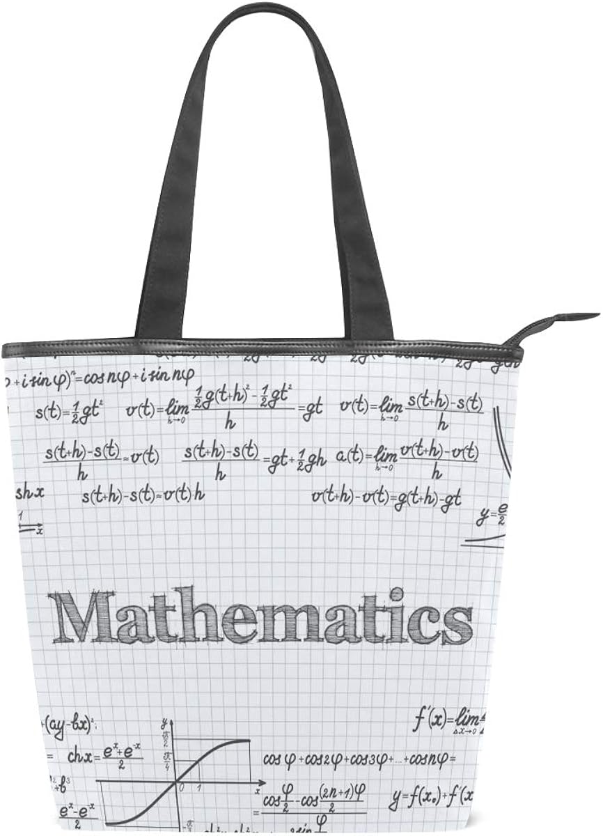 Ahomy Mathematical Formula Women Tote Top Handle Shoulder Bags Ladies Purses And Handbags Handbags Amazon Com