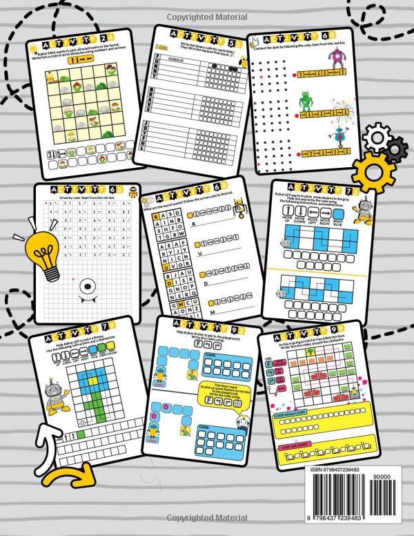 Coding and Logic Workbook!: 101 Challenging Fun Coding Activities and Logic Puzzles For Kids Ages 7-10