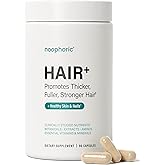 Noophoric Hair Growth Vitamins for Women, Hair Skin and Nails Supplement with Biotin Zinc and Saw Palmetto, Supports Thicker Fuller Hair, 90 Capsules