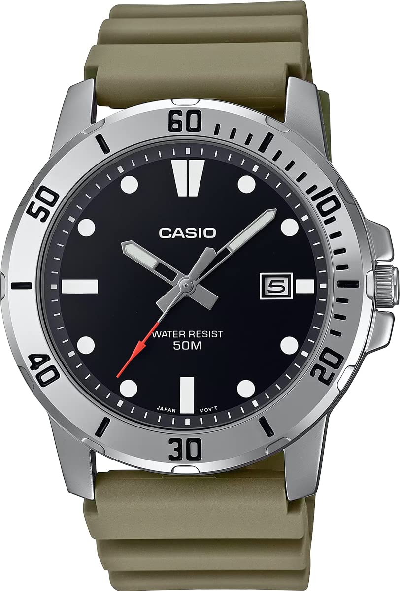 [カシオ] CASIO スタンダード アナログ クオーツ メンズ 腕時計 MTP-VD01-3EV ミリタリー オリーブ 海外モデル [並行輸入品]