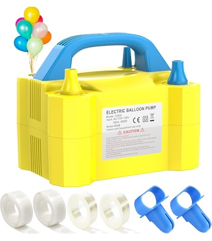 Amazon.com: LANGXUN Portable High Power Electric Balloon Pump, Two
