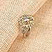 DALARAN Women Cubic Zirconia Rings Sunflower Solitaire Rings Size 6 Wedding Engagement Band Women Jewelry