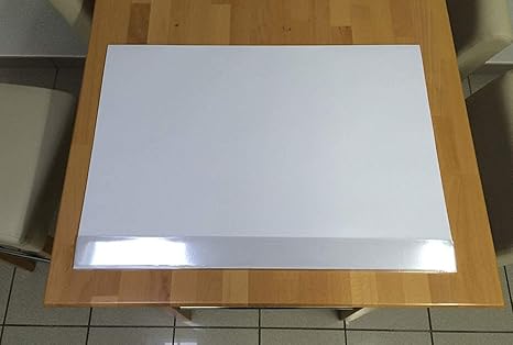 Blanko Schreibtischunterlage mit Kantenschutz I DIN A2 I 40 Blatt I aus Papier zum Abreißen I zum Beschreiben und Bemalen I d