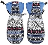 ANDORRA Women's Bohemian Waterproof Thinsulate Snow Mittens