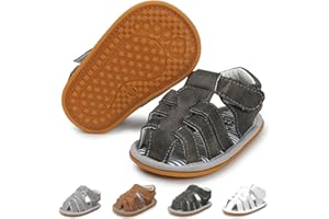 LAFEGEN Baby Boys Girls Summer Sandals Non Slip Soft Sole Outdoor Infant Toddler First Walker Crib Shoes (0-18Months)