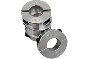 Coastal Shaft Collars - 0.625" Bore Diameter - Clamping Two Piece Shaft Collar - 2024 Aluminum (4 Pack)
