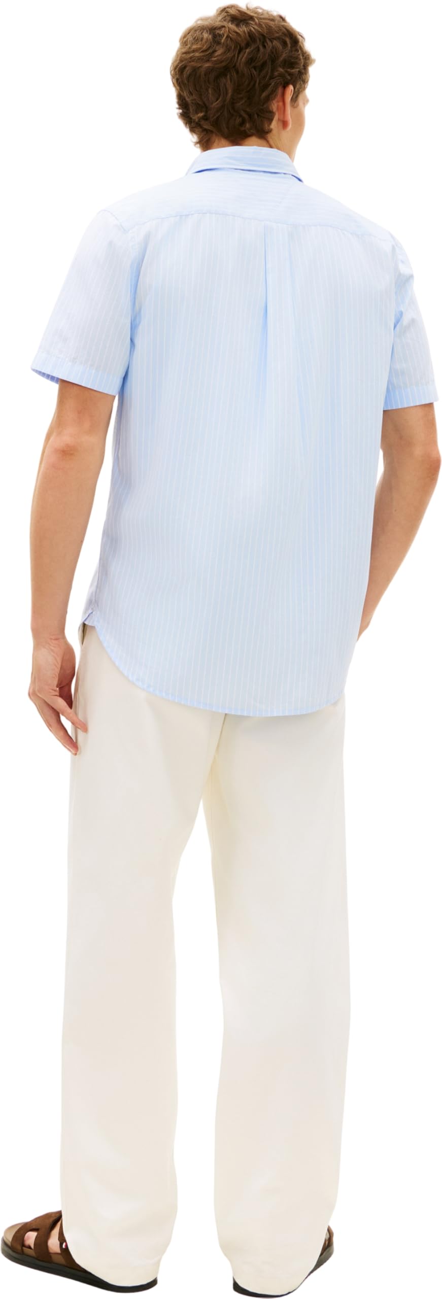 Tommy Hilfiger Herren Hemd Flex Poplin aus Baumwolle, Blau (Sweet Blue/Stripe), L 2