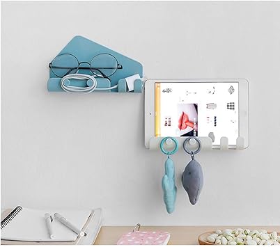 Amazon Co Jp Ecurson 壁収納ホルダー マウントフック収納ハンガーラック バスルーム 寝室 キッチンハンギングホルダー 携帯電話やタブレットの収納に最適 マルチカラー Sgg 177 Diy 工具 ガーデン