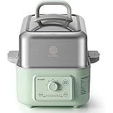 BUYDEEM G52 5.3 Quart Electric Food Steamer for 2-4 Servings, Vegetable Steamer for Cooking, 2-hour Keep Warm, 7 Preset Timin