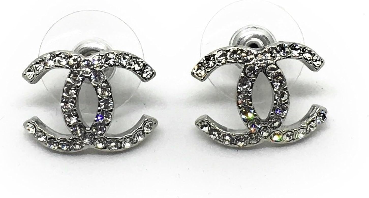 Chanel Design Cc Diamond Earrings Real Diamonds Women S Fashion Jewellery Earrings On Carousell