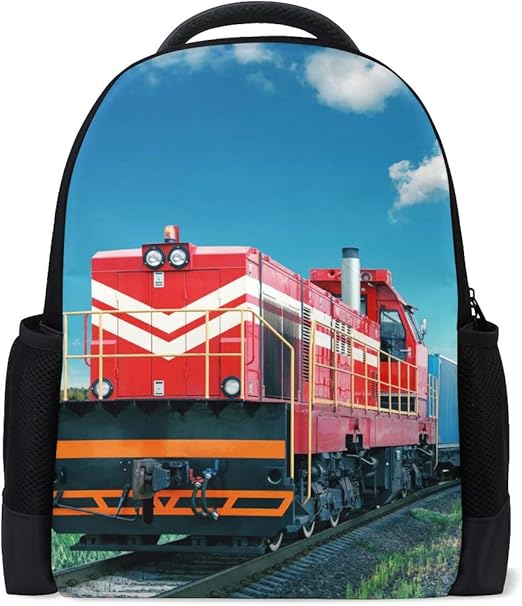 Backpack Bookbag Daypack Trains Waterproof for Middle Travel Girls Boys