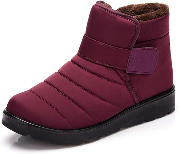 Amazon ムリョシューズ スノーブーツ 防寒ブーツ 防水 防滑 スノーシューズ ウィンターブーツ レディース 冬用 裏起毛 ショートブーツ 黒 茶色 あったか 撥水 防雪 雪靴 アウトドア 雪遊び 大きいサイズ 母の日 婦人靴 ブーツ ブーティ