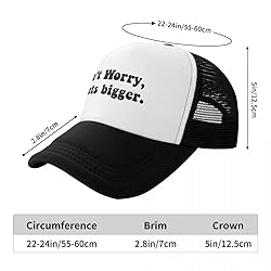 Generic Don't Worry It Gets Bigger Trucker Hats for