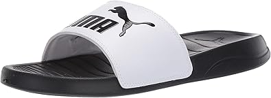puma popcat slides white