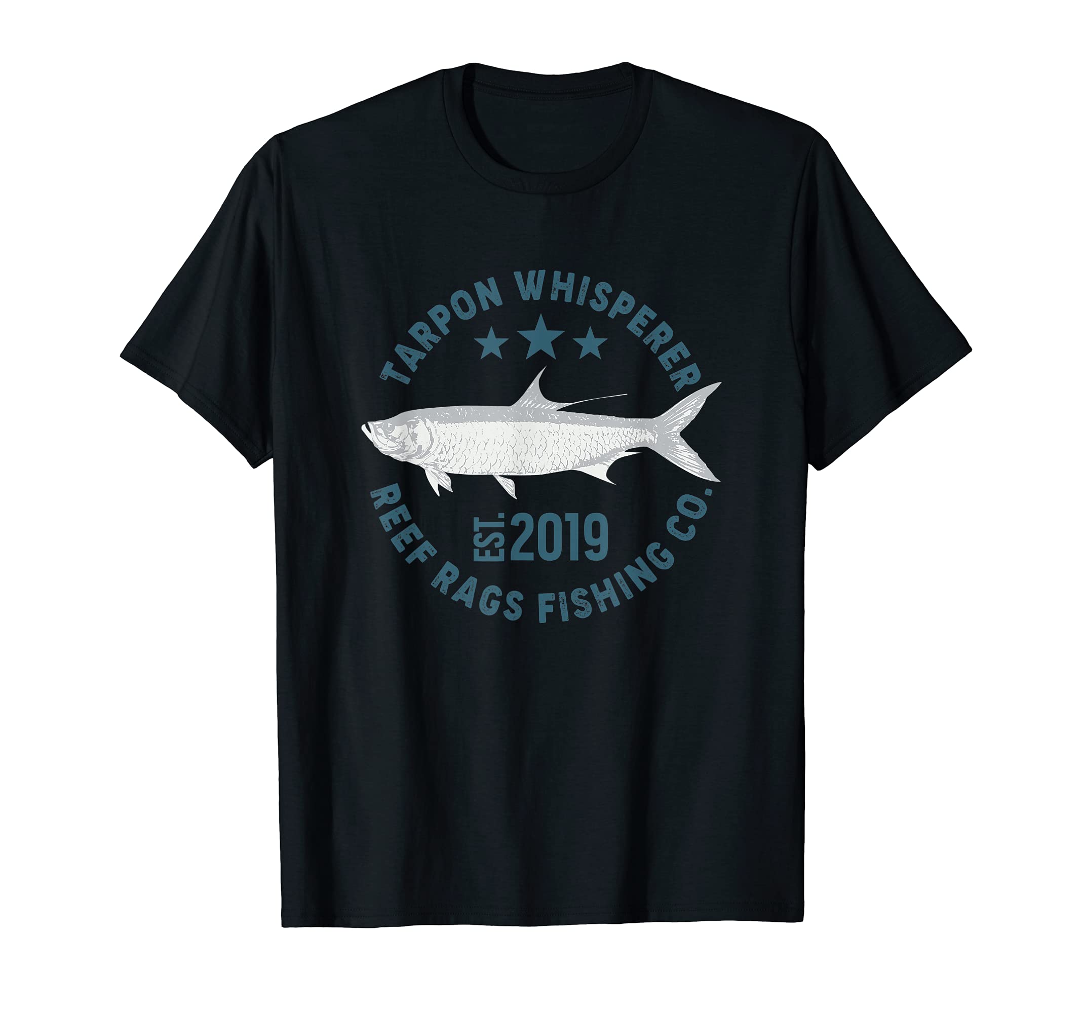 Reef Rags Tarpon Whisperer Deep Sea Saltwater Fishing T-Shirt