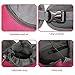BREADEEP Pet Sling Carrier, Small Dog Cat Sling Bag for Travel, Hands Free Front Pack Chest Carrier with Breathable Mesh Pouch, Rose in S