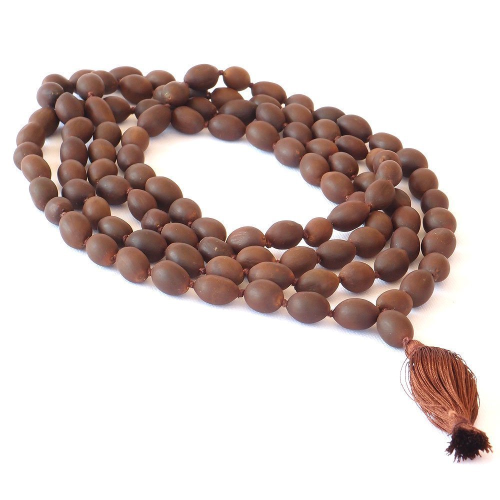 Lotus Mala Beads 10 MM Authentic Indian 108 Beads with Tassel